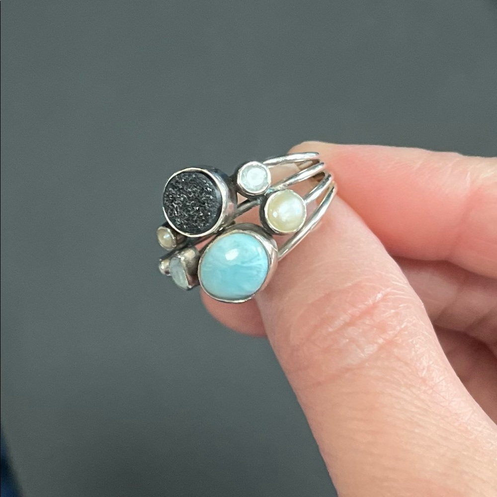 Sterling Silver Boho Ring - Size 9 - Picture 3 of 4